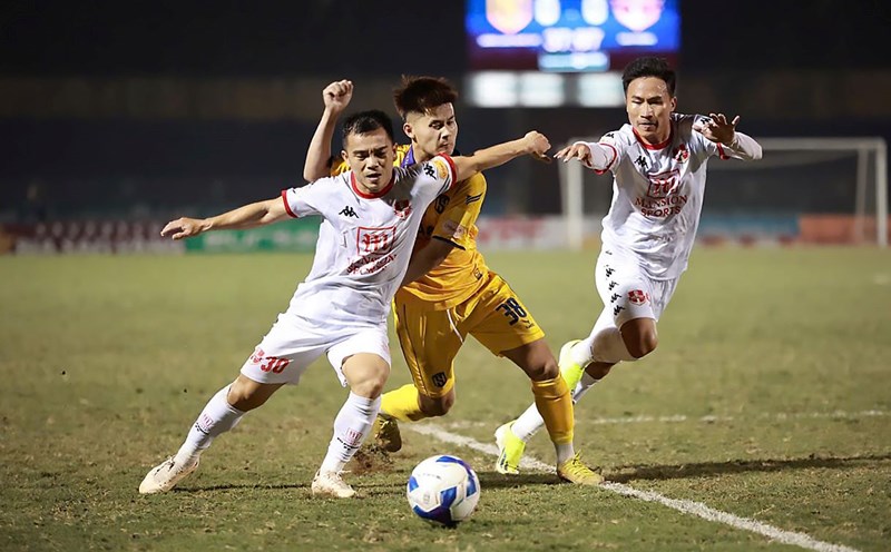 Hai Phong meets Song Lam Nghe An in round 3 of V.League 2025-2026. Photo: VPF