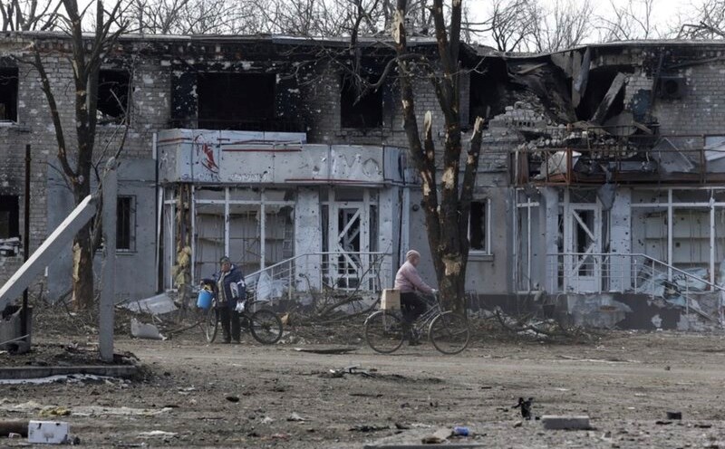 An area in Ukraine devastated during the conflict with Russia. Photo: Xinhua