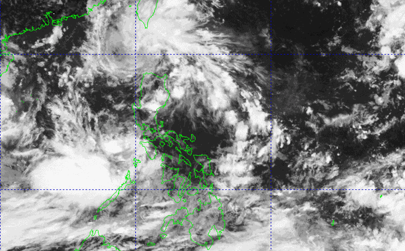 Satellite image of the tropical depression in the East Sea at 11:00 on August 27. Photo: PAGASA