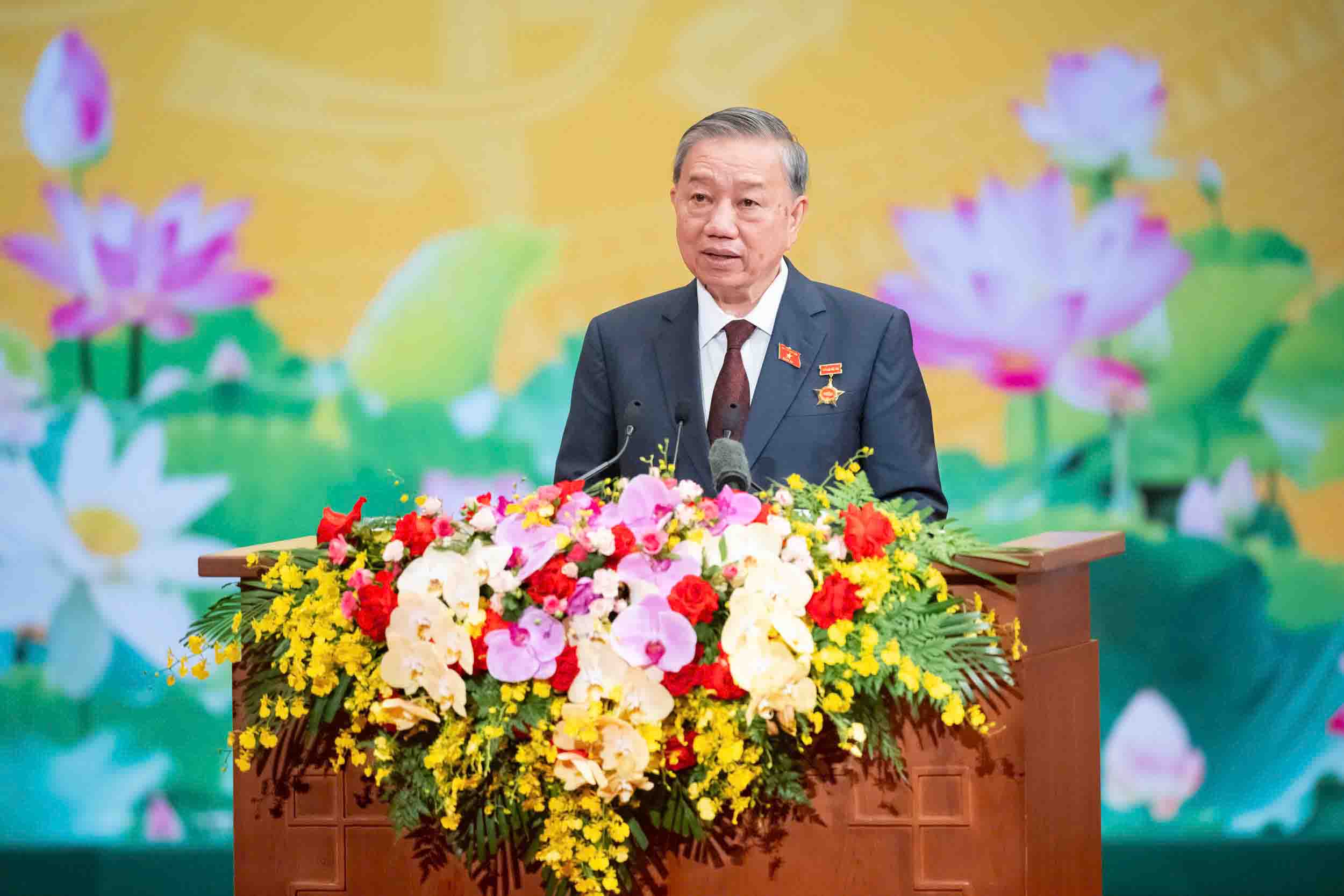 ラムの書記長。写真：Pham Thang.