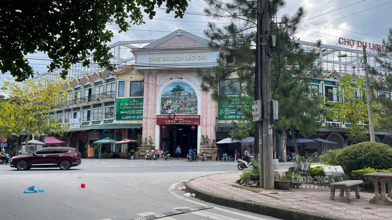 ラオカイ観光市場はオークションにかけられます。写真:ディン・ダイ