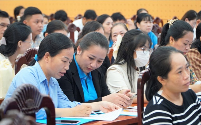 Delegates attending training on trade union work in 2025. Photo: Nguyen Anh