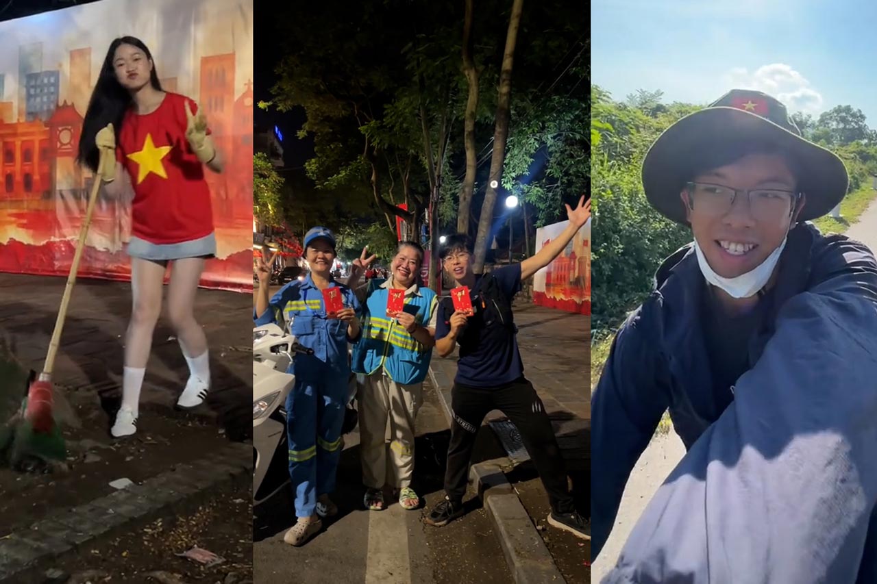 The cycling journey across Vietnam towards National Day and noble gestures in the heart of Hanoi