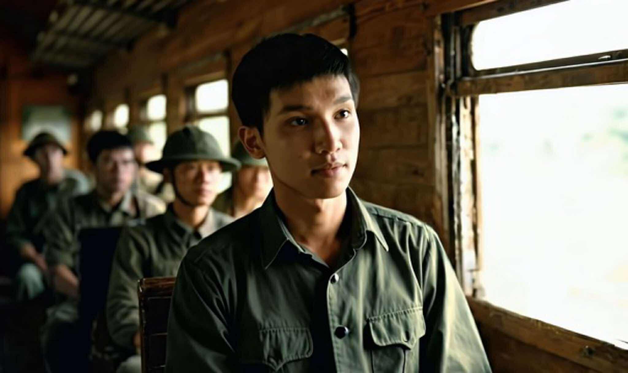 A scene from the MV "Love for the Fatherland in a Silent Heart" by singer Cao Minh Thien Tung. Photo: Character provided