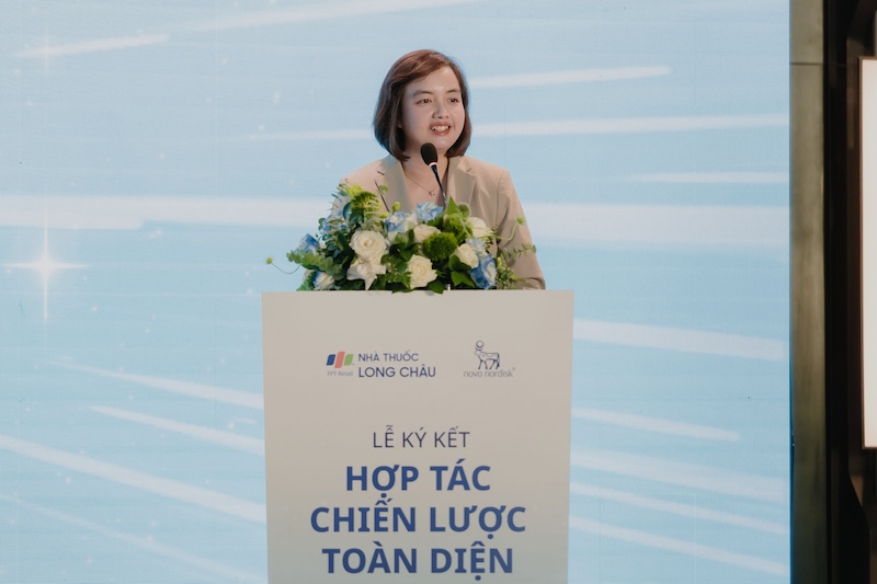 Ba Nguyen Do Quyen phat bieu tai su kien. Anh: DVCC