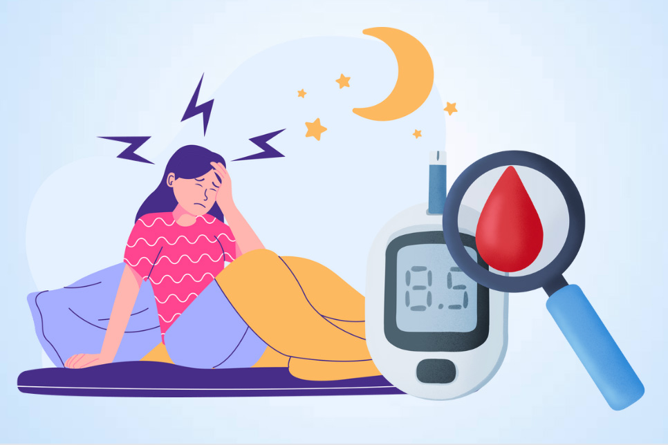 Lack of sleep increases the risk of diabetes. Graphics: Thien Nhan