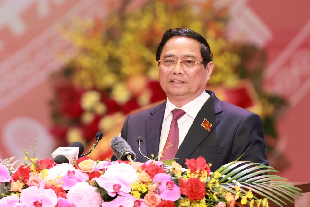 Prime Minister Pham Minh Chinh speaks at the 80th Anniversary of the Government of the Socialist Republic of Vietnam on August 20, 2025. Photo: VGP/Nhat Bac