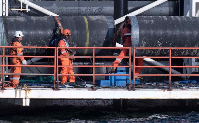 Nord Stream 2 pipeline under construction. Photo: TASS