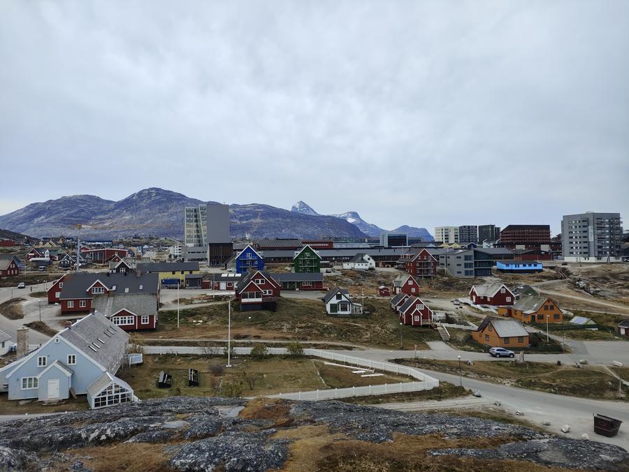 Vista de Nuuk la capital de Groenlandia territorio autonomo de Dinamarca. Foto: Xinhua