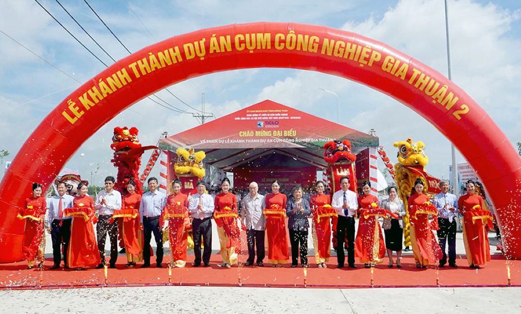 Le khanh thanh Du an Cum Cong nghiep Gia Thuan 2 chao mung ky niem 80 nam Quoc khanh 2.9. Anh: Cong thong tin dien tu tinh Dong Thap