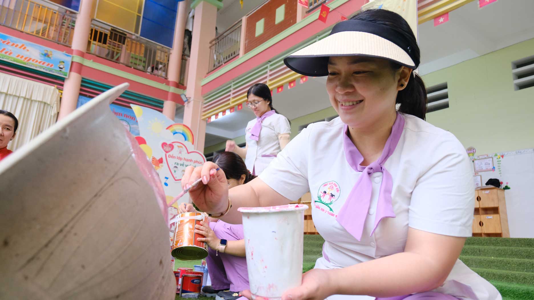 Can Tho schools invest in facilities as well as teaching staff for the new school year 2025 - 2026. Photo: My Ly