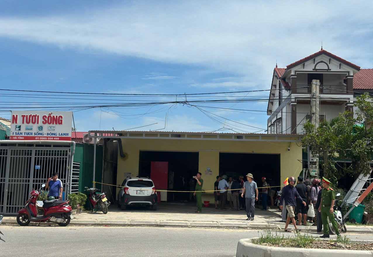 Hiện trường xảy ra sự việc 4 người trong một gia đình thương vong. Ảnh: Thắng Tuấn.