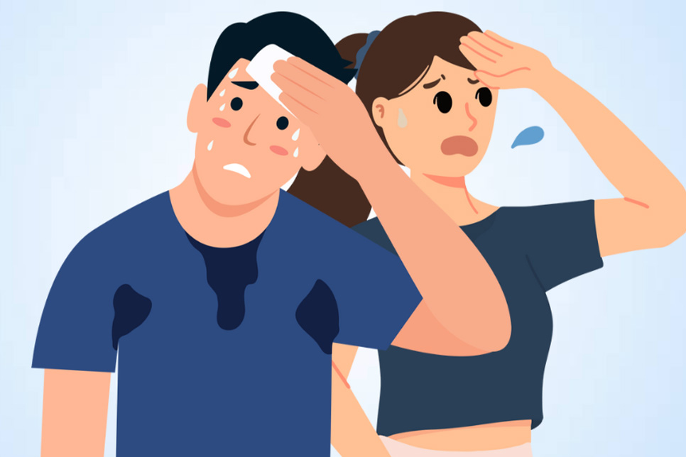 The reason why some people sweat more than others. Graphics: Thien Nhan