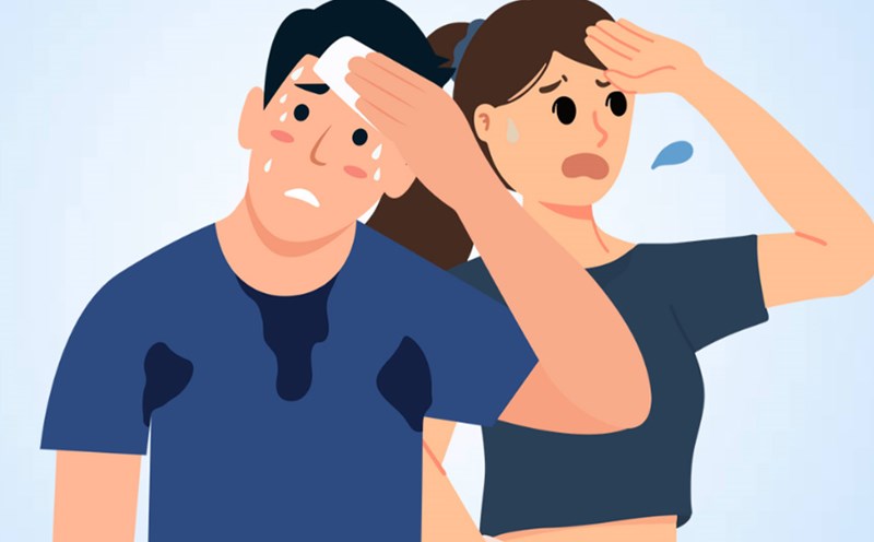 The reason why some people sweat more than others. Graphics: Thien Nhan