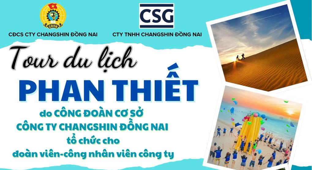 ChangShin 동나이 회사는 전체 노동자가 판티엣 해변에서 2일 1박 휴가 여행을 등록하도록 조직합니다. 사진: 회사 노동조합