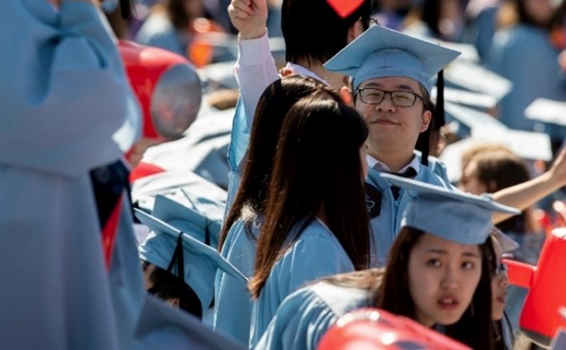 If the proposal is accepted, international students in the US can only stay in this country for at most 4 years. Photo: Xinhua