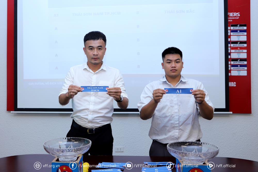 draw for the 2025 National U20 Futsal Championship. Photo: VFF