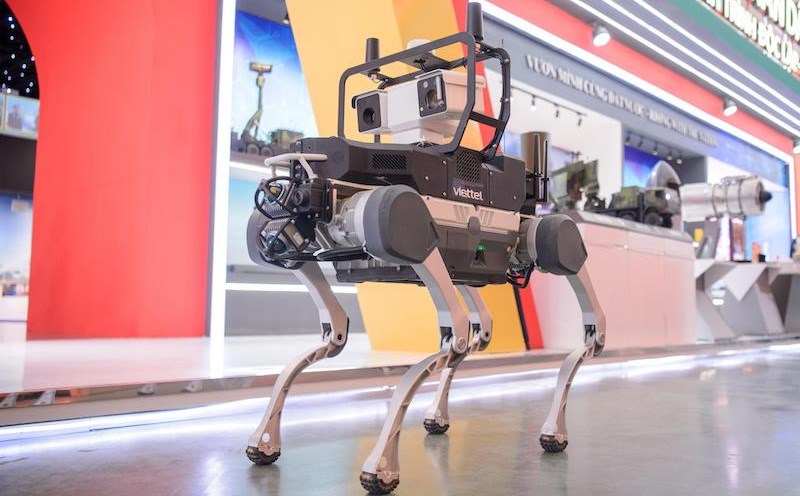 Patrol dog robots researched and developed by Viettel. Photo: Provided by Viettel