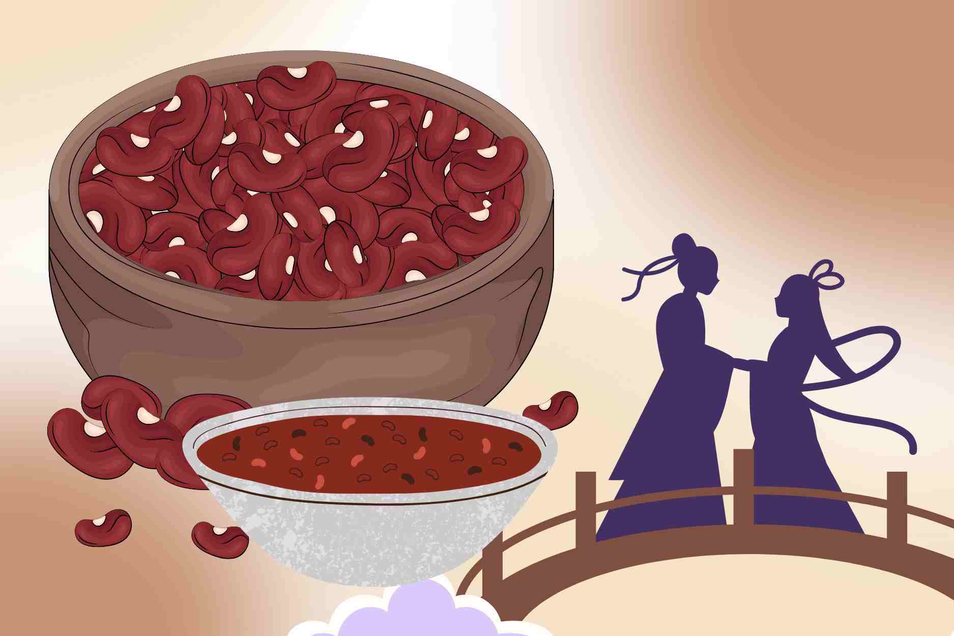 3 dishes from red beans on the Lunar New Year associated with luck and fortune