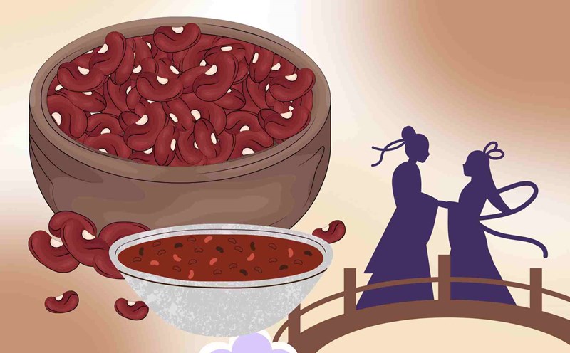 3 dishes from red beans on the Lunar New Year associated with luck and fortune