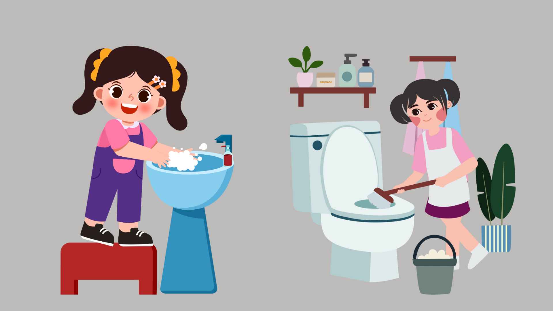 The bathroom needs to be cleaned regularly. Graphic photo: Hoang Loc