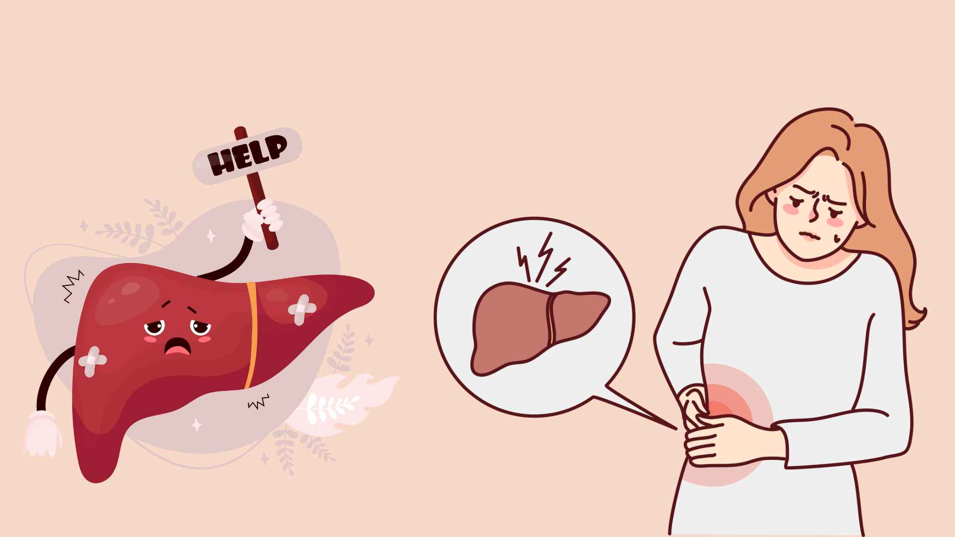 People with liver failure often have typical signs. Graphic photo: Hoang Loc