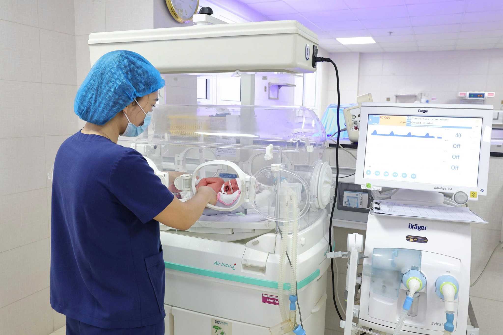 Ca mo nguoc quy trinh cuu song 3 me con san phu o Phu Tho. Anh: Benh vien cung cap