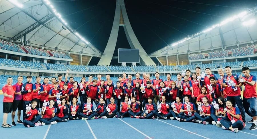 The Vietnamese athletics team is focusing on preparing its forces to participate in the 33rd SEA Games. Photo: Hoai Viet