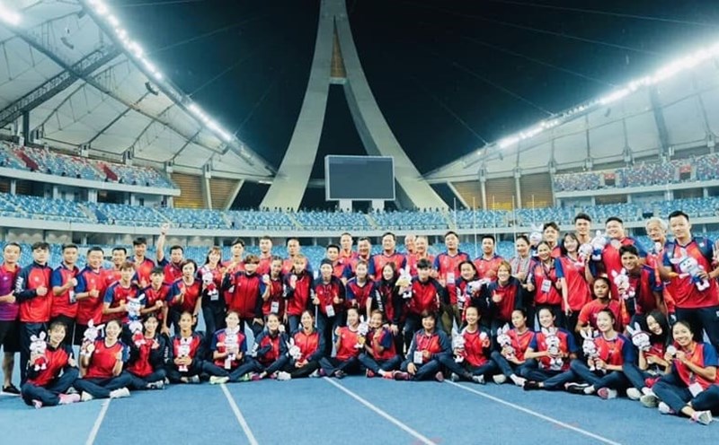 The Vietnamese athletics team is focusing on preparing its forces to participate in the 33rd SEA Games. Photo: Hoai Viet
