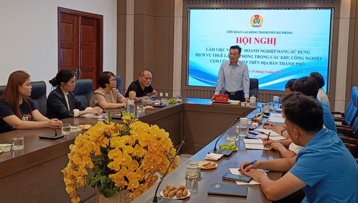 The Hai Phong City Labor Federation is unemployed by businesses that are using urban sublet services. Photo: Mai Dung