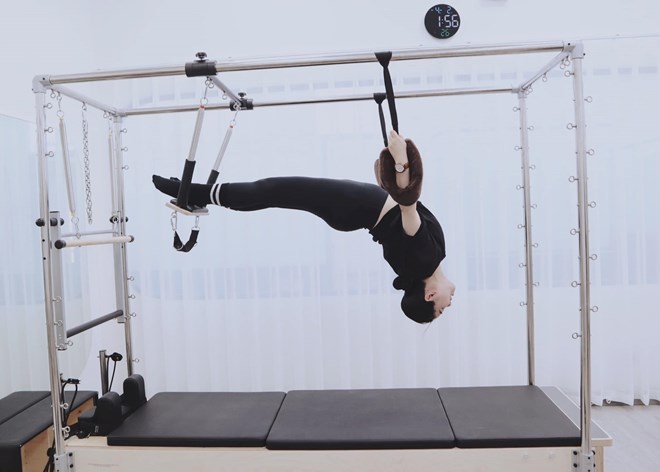 Pilates not only tone core muscles but also improves women's sexual health. Photo: Mai Chau