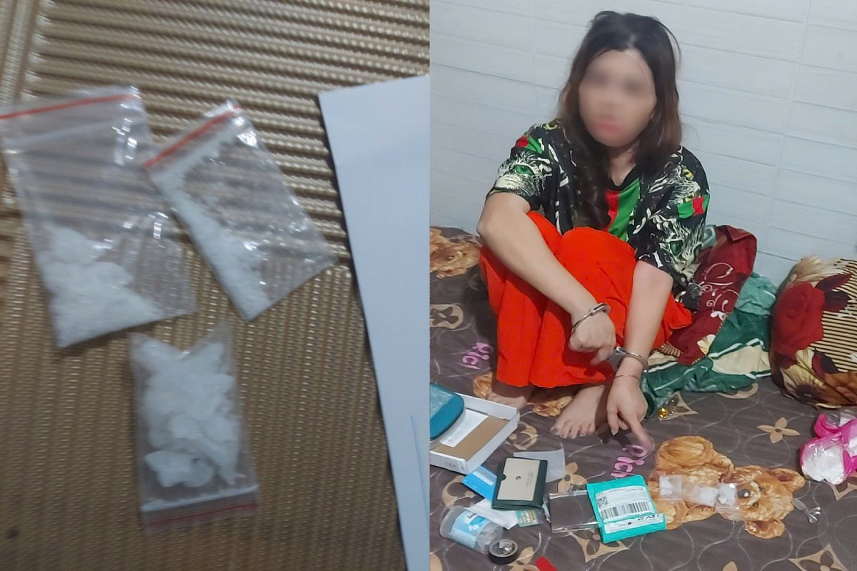 The subject and the drug evidence were discovered and arrested by the authorities in Ho Tram. Photo: Border Guard