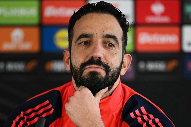 Ruben Amorim esta sufriendo una presion cada vez mayor en el Man United. Foto: AFP