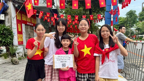 Nhung ban tre trong nhom yeu thuong. Anh: Minh Hanh