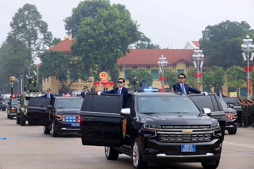 Forces en service a l'A80 du ministere de la Securite publique. Photo : Ministere de la Securite publique