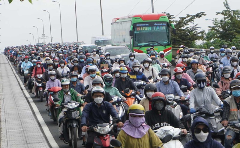 Ho Chi Minh City has many points at risk of congestion during the September 2 holiday. Photo: Minh Quan