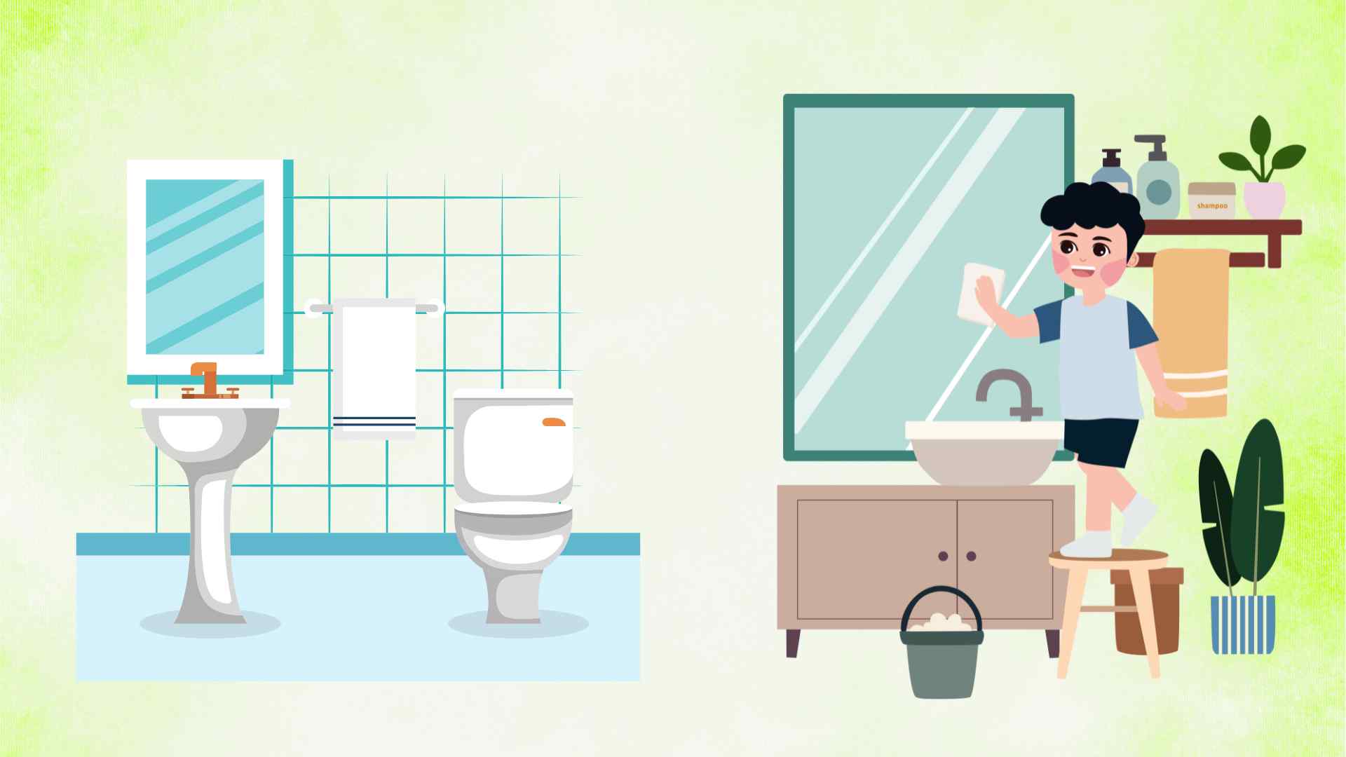 The secret to helping the home bathe cleanly. Graphic photo: Hoang Loc