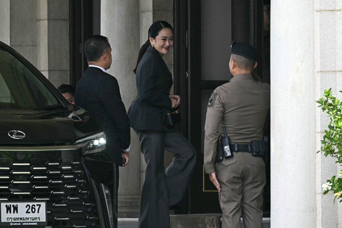 La Sra. Paetongtarn destituida como Primera Ministra de Tailandia el 29 de agosto. Foto: AFP
