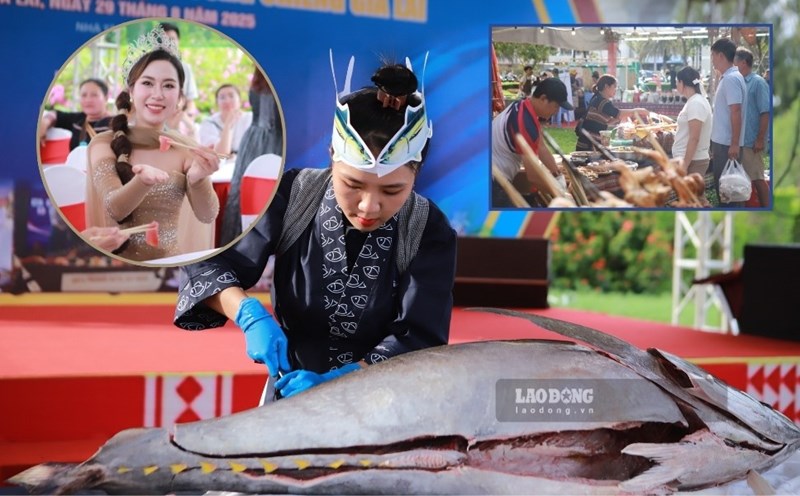 "Dices from the Land of Bazan and the Sea" Food Festival; Exhibition of OCOP products, craft villages; Gia Lai Coffee and Gong Culture Festival takes place at Thieu Nhi Park. Photo: Hoai Phuong