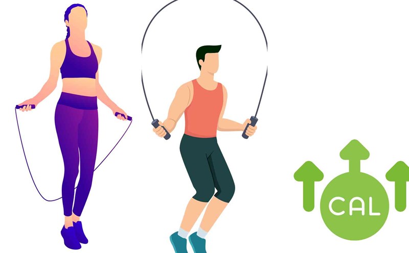 Jumping rope helps burn fat effectively. Graphics: Ha May