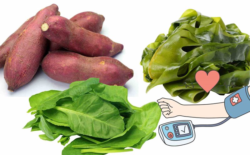 Foods rich in potassium are good for blood pressure. Graphics: Ha May