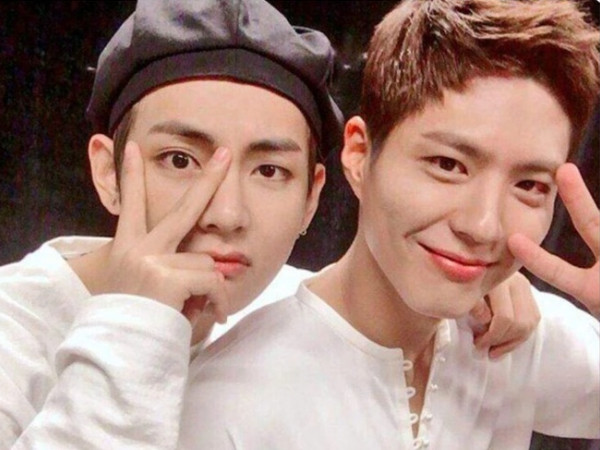 V BTSとパク・ボ・ゴム。写真:ロッテ.