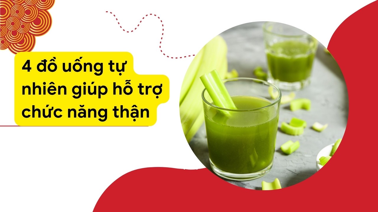 Celery juice helps support kidney function effectively. Graphic photo: Huong Son