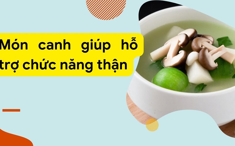 Squash soup with white radish and shiitake mushrooms supports kidney function for people with weak kidneys. Graphic photo: Huong Son