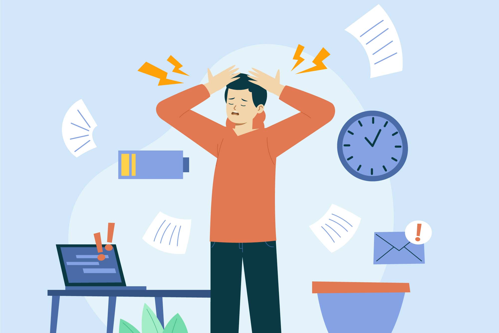 Stress is an inevitable part of life. Graphics: Cat Tien