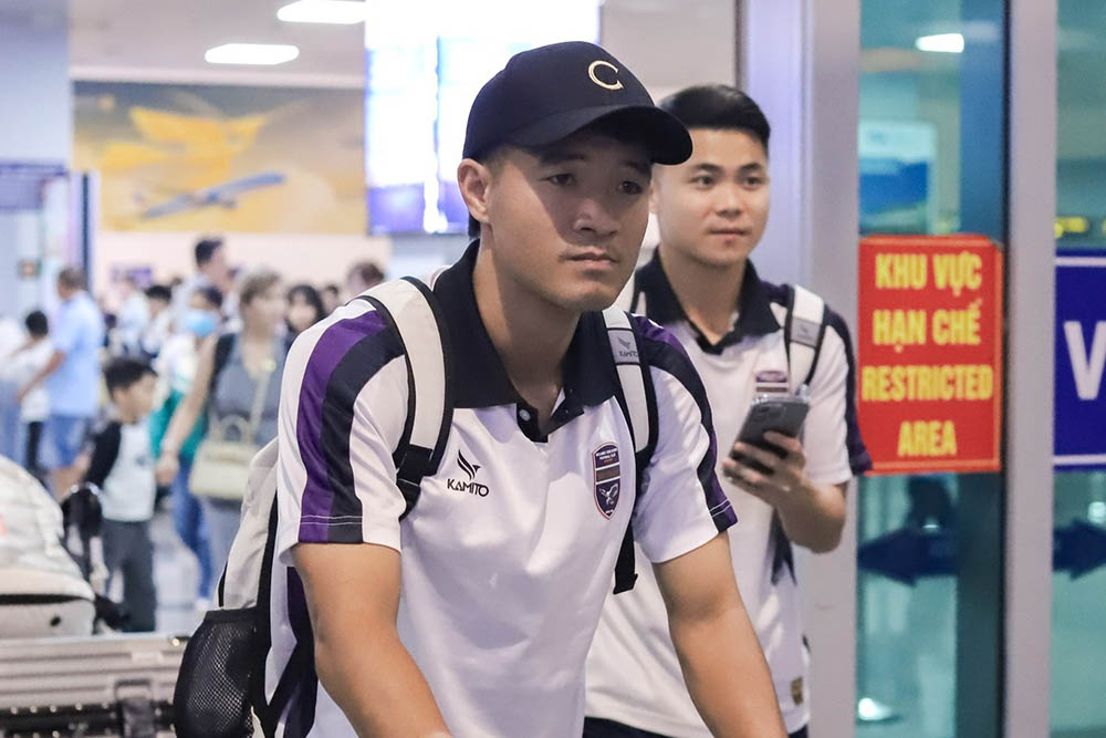 Striker Ha Duc Chinh left Becamex HCMC club. Photo: Becamex HCMC Club