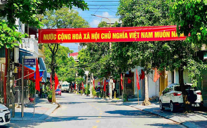 The atmosphere of preparing for the Party Congress spread from the grassroots in Hai Phong. Photo: Mai Huong