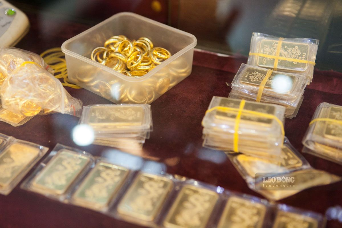 SJC gold price closed last week's trading session at 121.5-123.5 million VND/tael (buy in - sell out). Photo: Hai Nguyen
