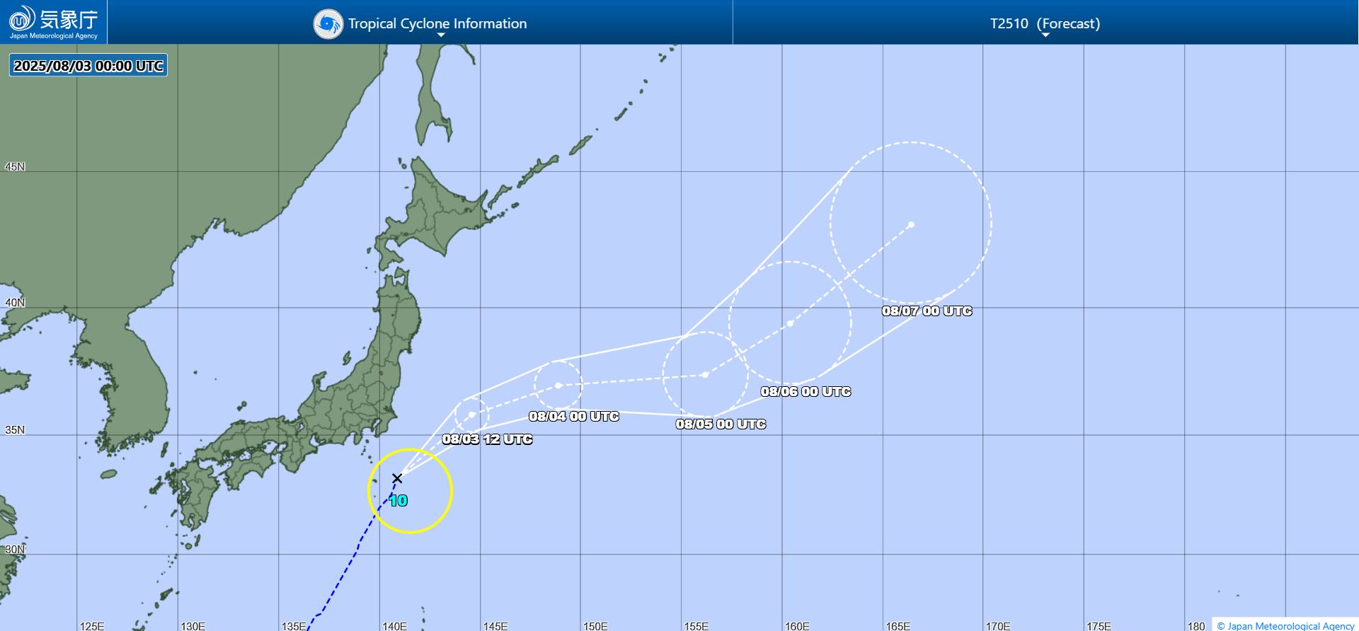 Du bao duong di cua bao Bailu. Anh: JMA