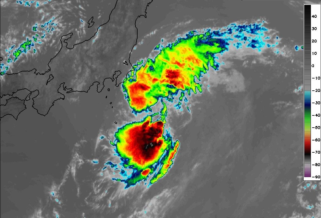 Se pronostica que el tifon Bailu se movera en direccion noreste. Foto: Weathernerds